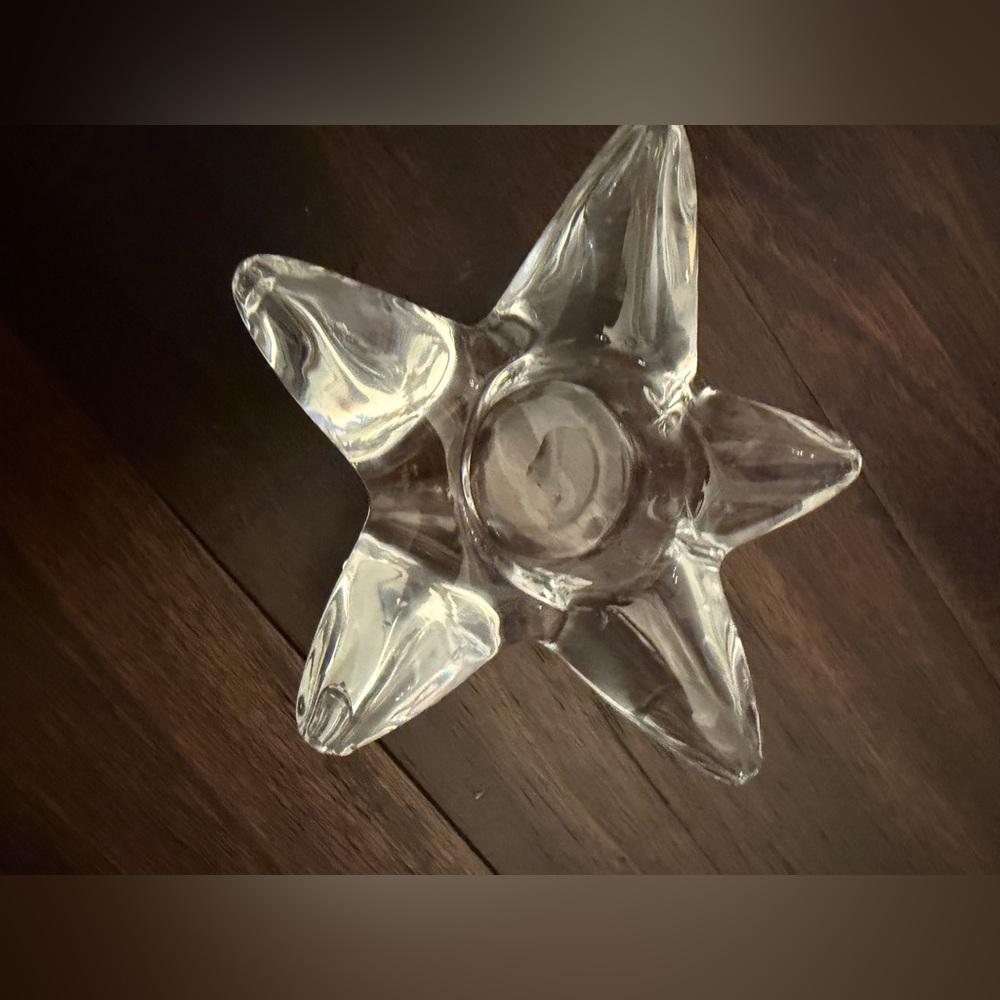 Starfish by ORREFORS Sweden crystal votive holder